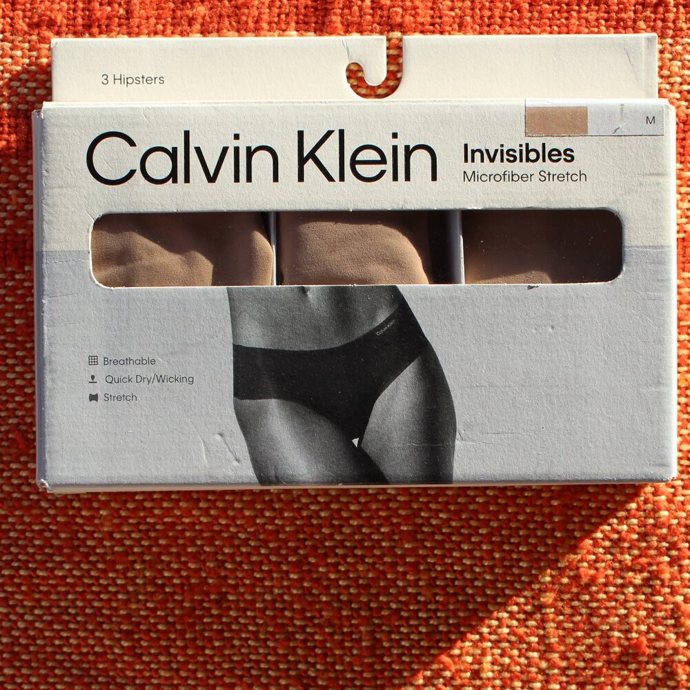 NWT Calvin Klein Invisibles Collection 3-Pack Hipster Size M - Picture 6 of 8